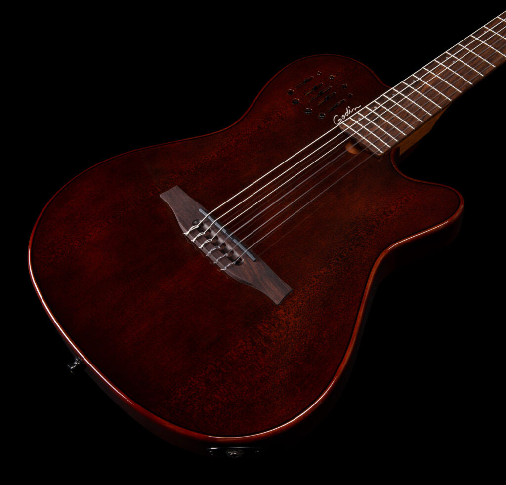 Godin Multiac Nylon Mundial Cw Cedre Acajou Rw - Kanyon Burst - Classical guitar 4/4 size - Variation 2