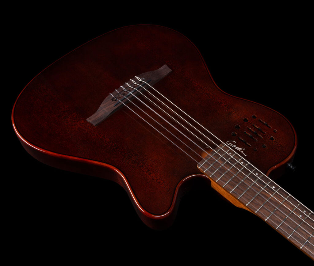 Godin Multiac Nylon Mundial Cw Cedre Acajou Rw - Kanyon Burst - Classical guitar 4/4 size - Variation 3