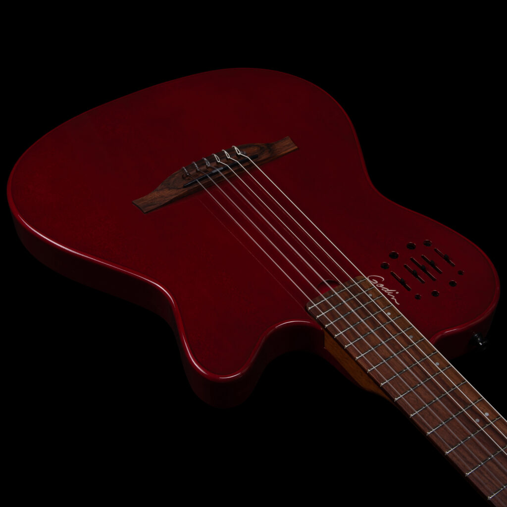 Godin Multiac Nylon Mundial Cw Cedre Acajou Rw - Aztec Red - Acoustic guitar & electro - Variation 3