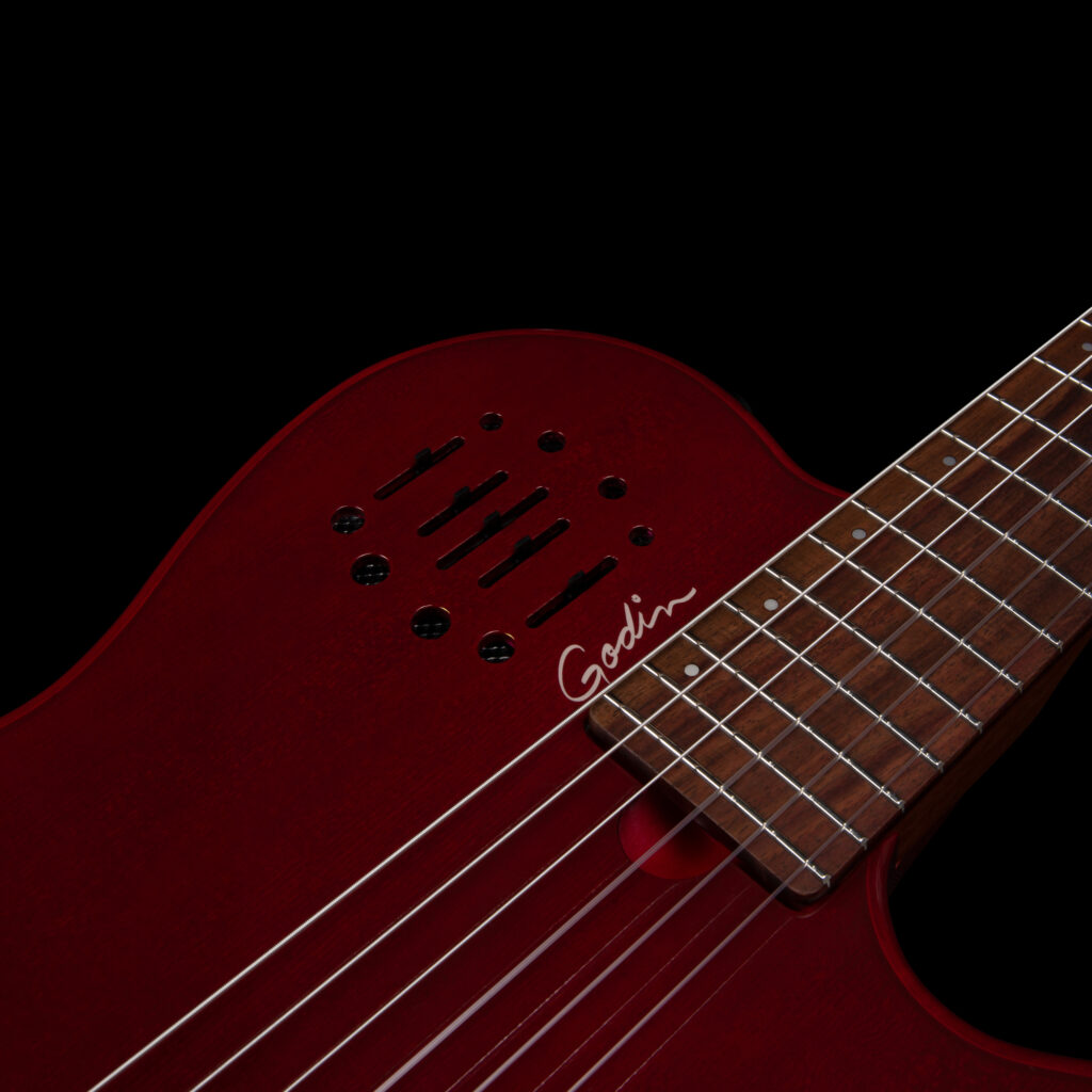 Godin Multiac Nylon Mundial Cw Cedre Acajou Rw - Aztec Red - Acoustic guitar & electro - Variation 4