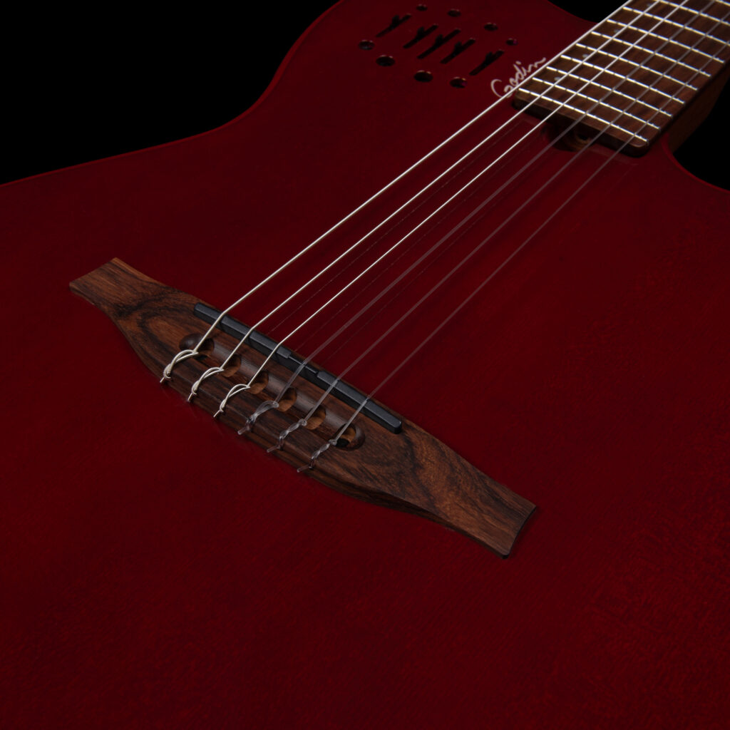 Godin Multiac Nylon Mundial Cw Cedre Acajou Rw - Aztec Red - Acoustic guitar & electro - Variation 5