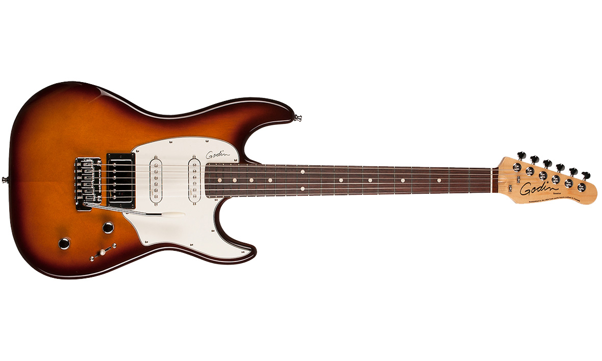 Godin Double Cutaway Session Hss Rw - Lightburst Hg - Str shape electric guitar - Variation 1