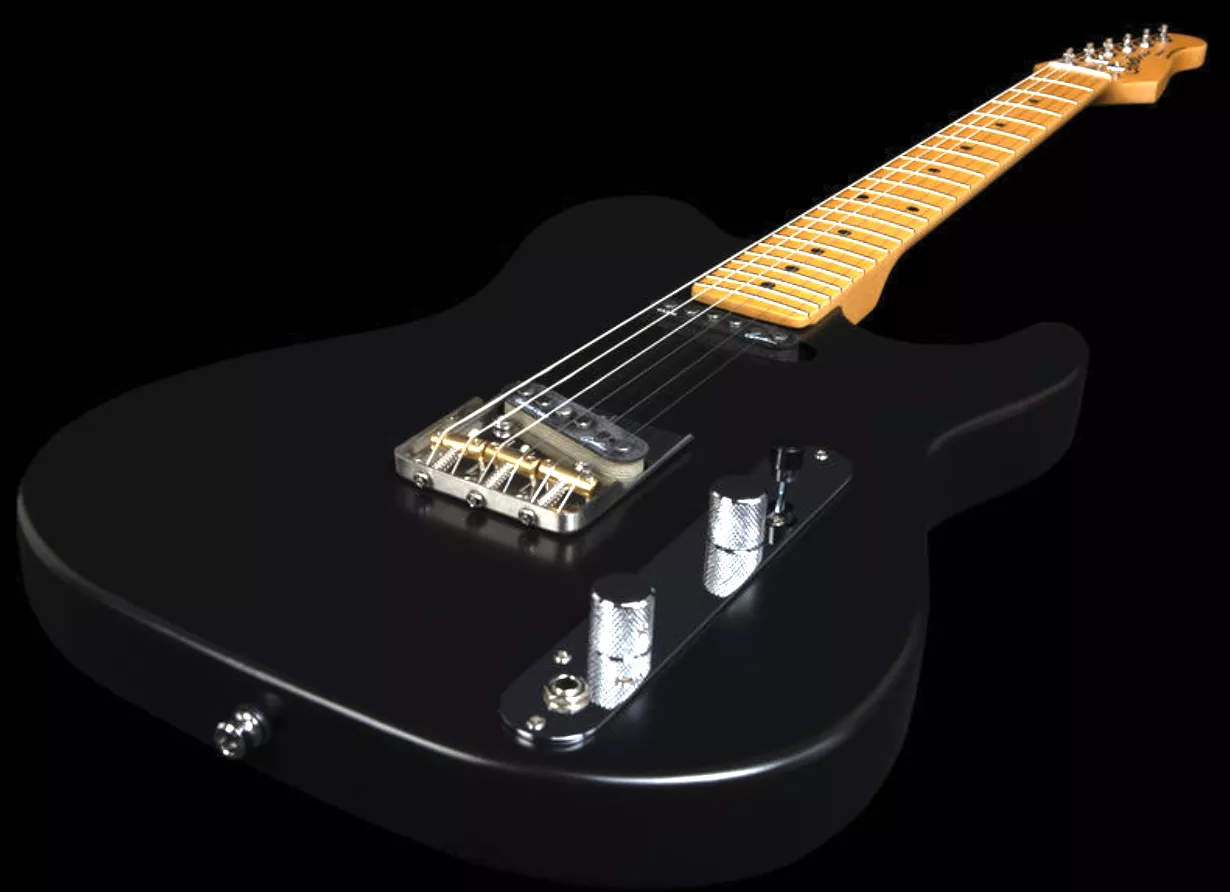 Godin Stadium HT (MN) - matte black Tel shape electric guitar