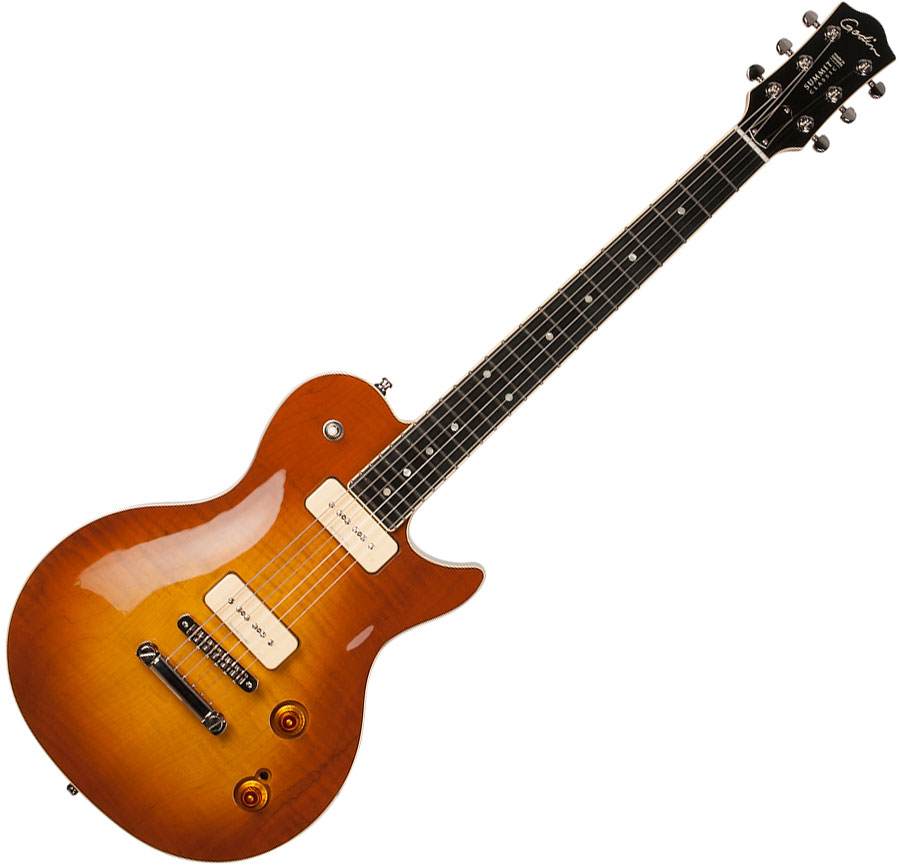 Godin Summit Classic P90 +bag crème brulée Solid body electric guitar sunburst