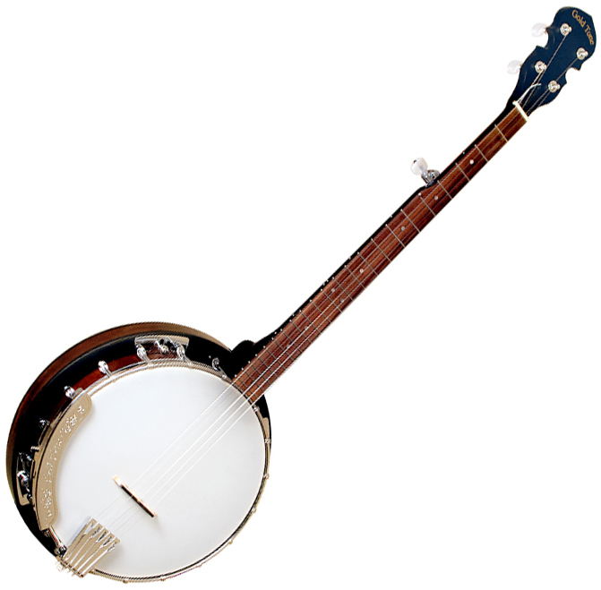 Five String, Vintage Brown Gold Tone CC-OT Cripple Creek Openback Banjo 