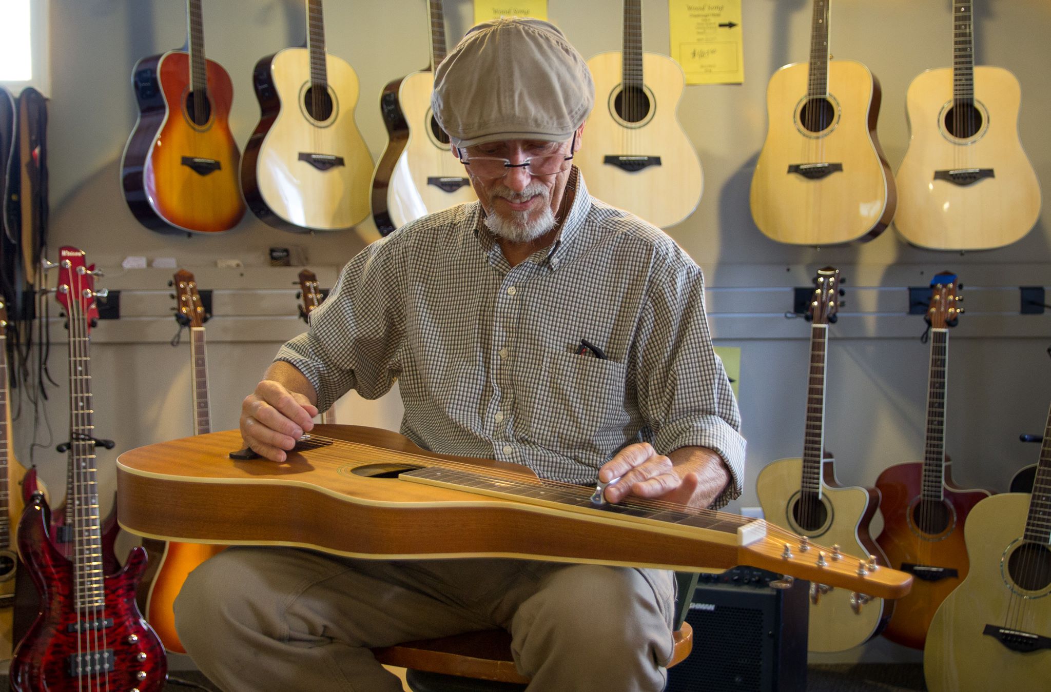 Gold Tone Gt-weissenborn Hawaiian Style Slide Guitar +housse - Natural - Lap steel guitar - Variation 2