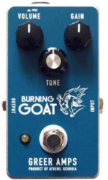 Overdrive, distortion & fuzz effect pedal Greer amps Burning Goat