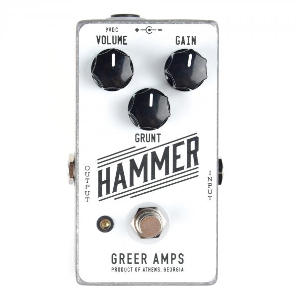 Overdrive, distortion & fuzz effect pedal Greer amps Hammer