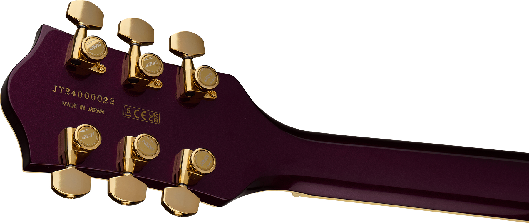 Gretsch Broadkaster Jr Lx Center Block Dc Bigsby Pro. Jap 2h Trem Eb - Blackberry - Semi-hollow electric guitar - Variation 3