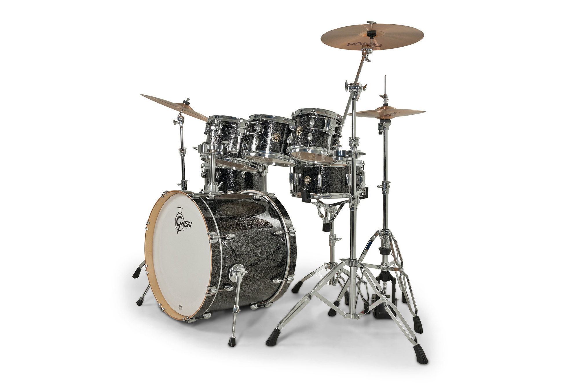 Gretsch Catalina Erable 7 Futs - 6 FÛts Et + - Black Stardust - Standard drum kit - Variation 2