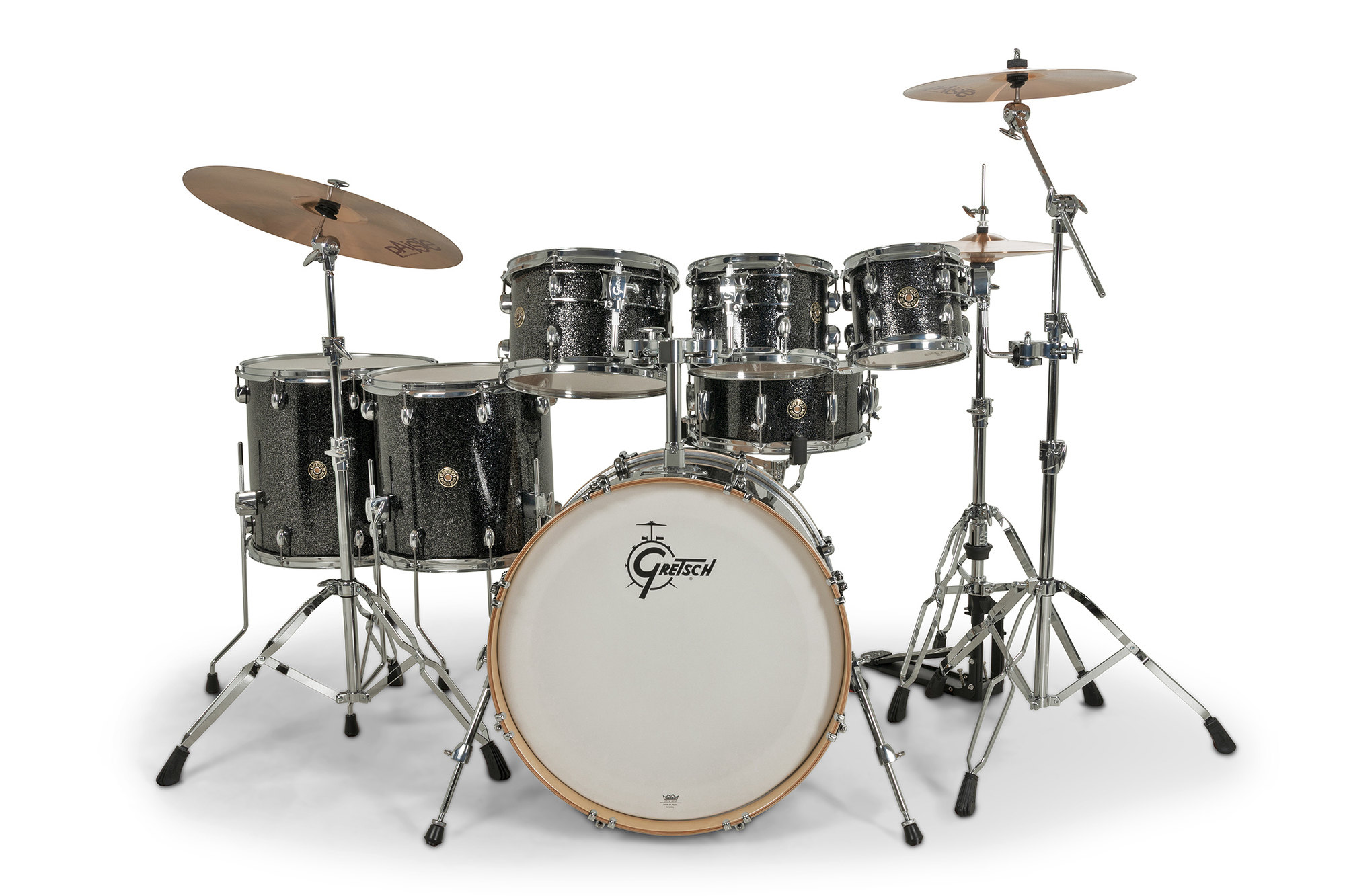 Gretsch Catalina Erable 7 Futs - 6 FÛts Et + - Black Stardust - Standard drum kit - Variation 3