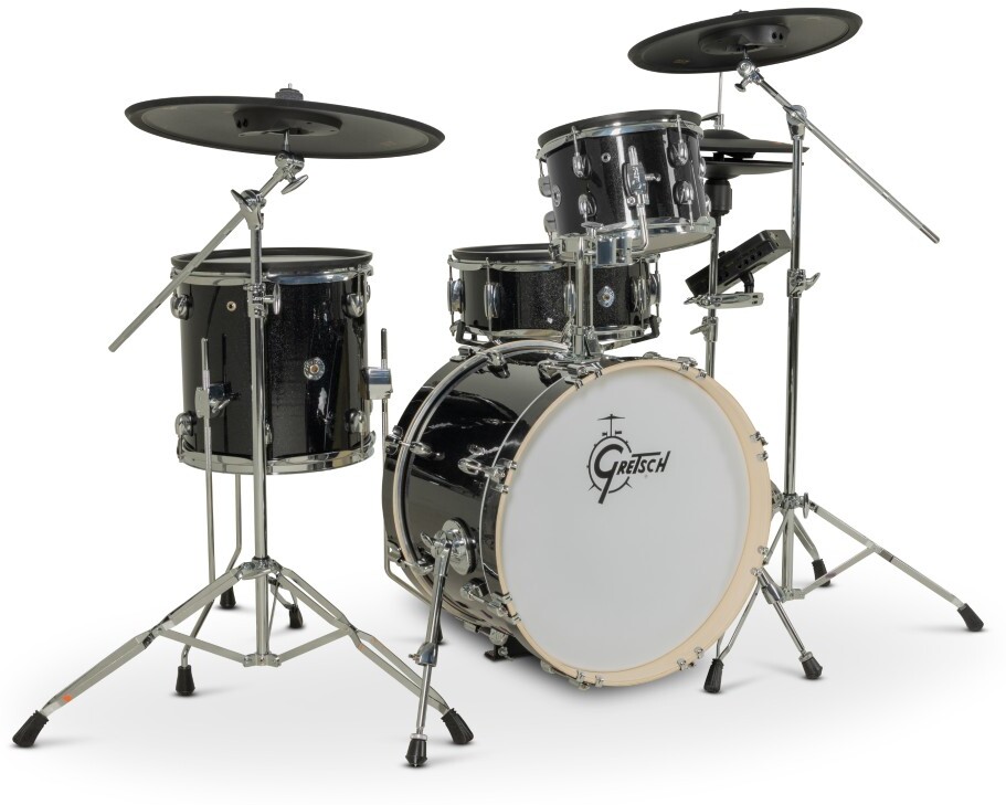 Gretsch Catalina Evo 4 Pc Kit Black Sparkle - Electronic drum kit & set - Main picture