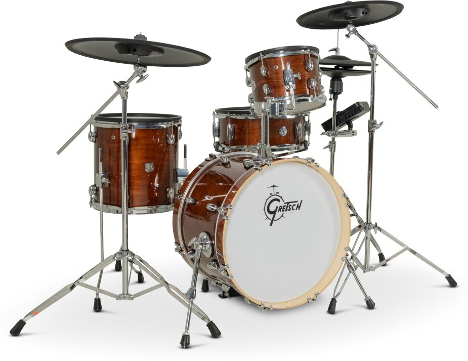 Gretsch Catalina Evo 4 Pc Kit Walnut Glaze - Electronic drum kit & set - Main picture