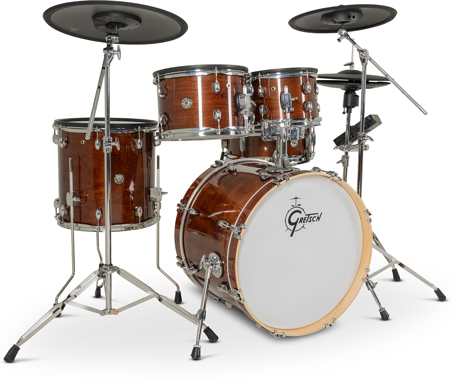 Gretsch Catalina Evo 5 Pc Kit Walnut Glaze - Electronic drum kit & set - Main picture