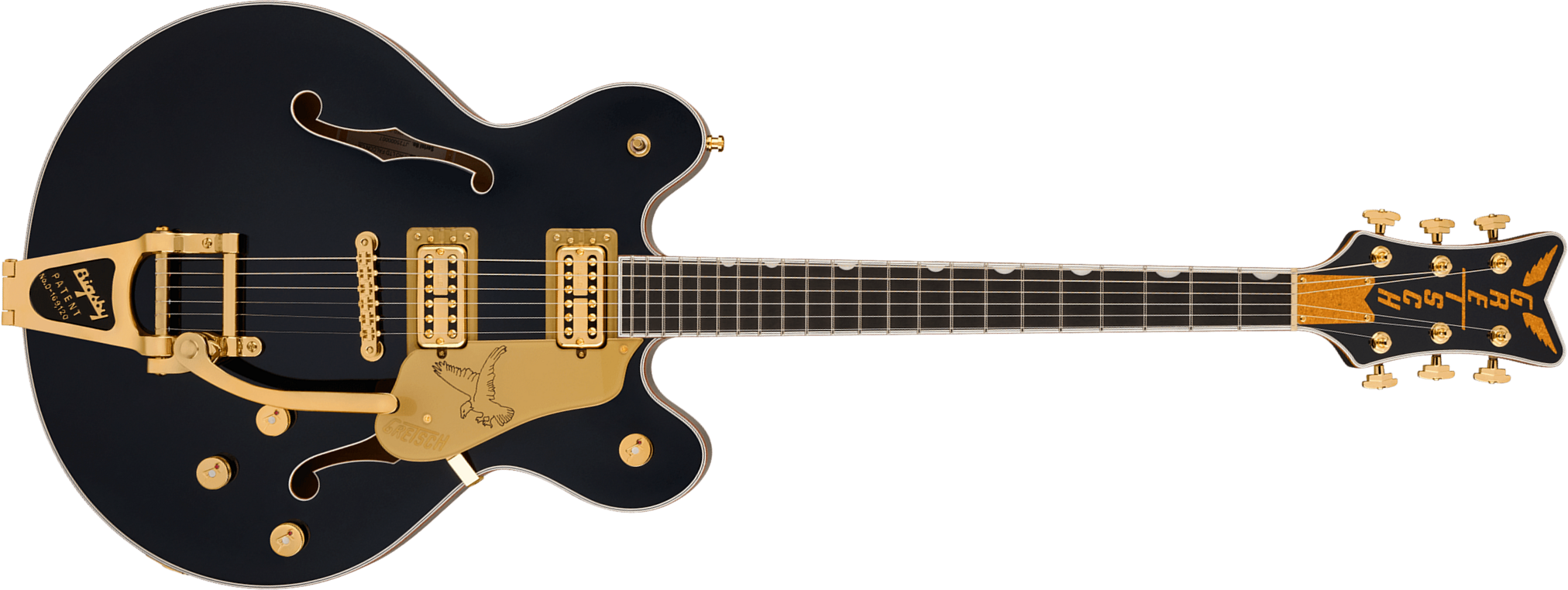 Gretsch Falcon Center Block Dc Bigsby Pro Jap Ltd 2h Trem Eb - Midnight Sapphire - Semi-hollow electric guitar - Main picture