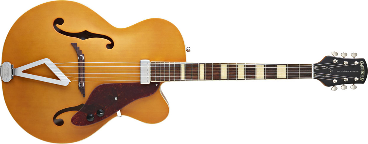 Gretsch G100ce Synchromatic Cutaway - Natural Matte - Hollow-body electric guitar - Main picture