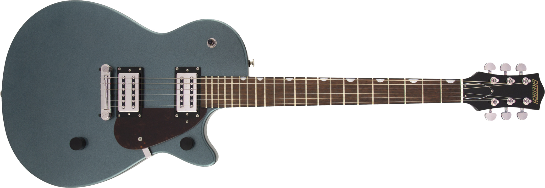 Gretsch G2210 Streamliner Junior Jet Club Hh Ht Lau - Gunmetal - Single cut electric guitar - Main picture