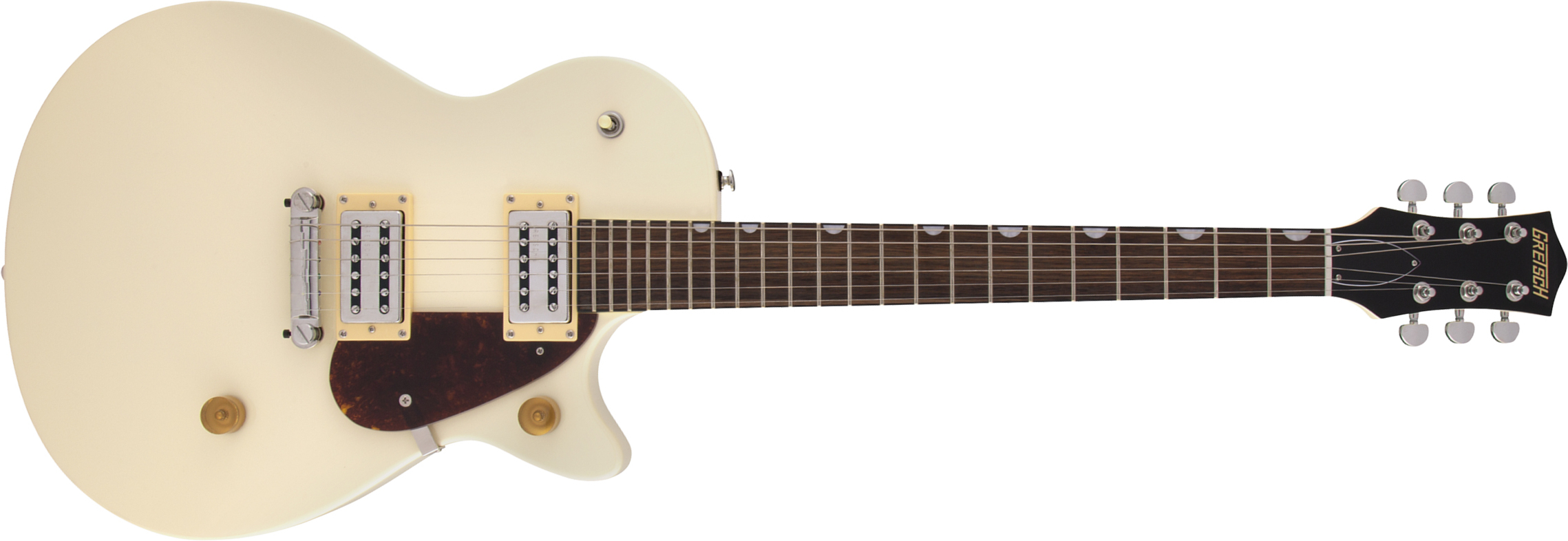 Gretsch G2210 Streamliner Junior Jet Club Hh Ht Lau - Vintage White - Single cut electric guitar - Main picture