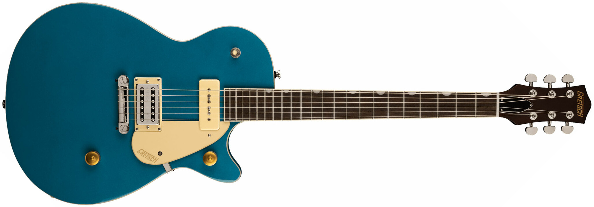 Gretsch G2215-p90 Streamliner Junior Jet Club Hs Ht Lau - Ocean Turquoise - Single cut electric guitar - Main picture