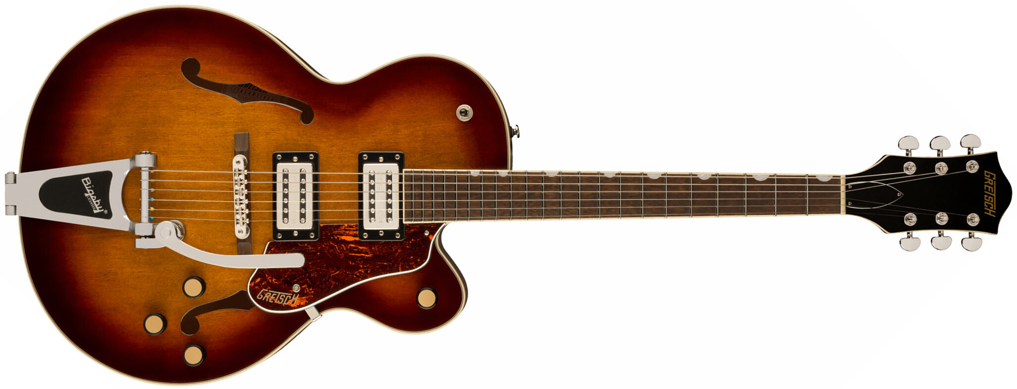 Gretsch G2420t Streamliner Hollow Body Bigsby 2h Trem Lau - Havana Burst - Hollow-body electric guitar - Main picture