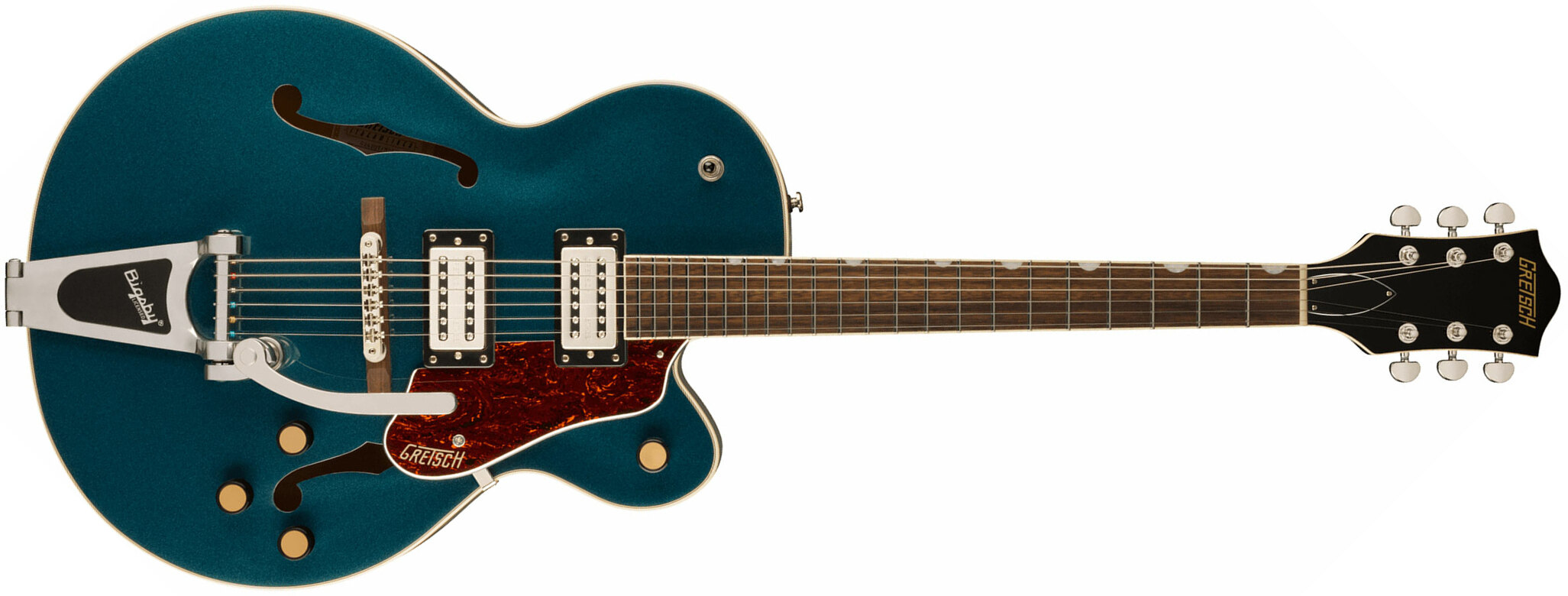 Gretsch G2420t Streamliner Hollow Body Bigsby 2h Trem Lau - Midnight Sapphire - Hollow-body electric guitar - Main picture