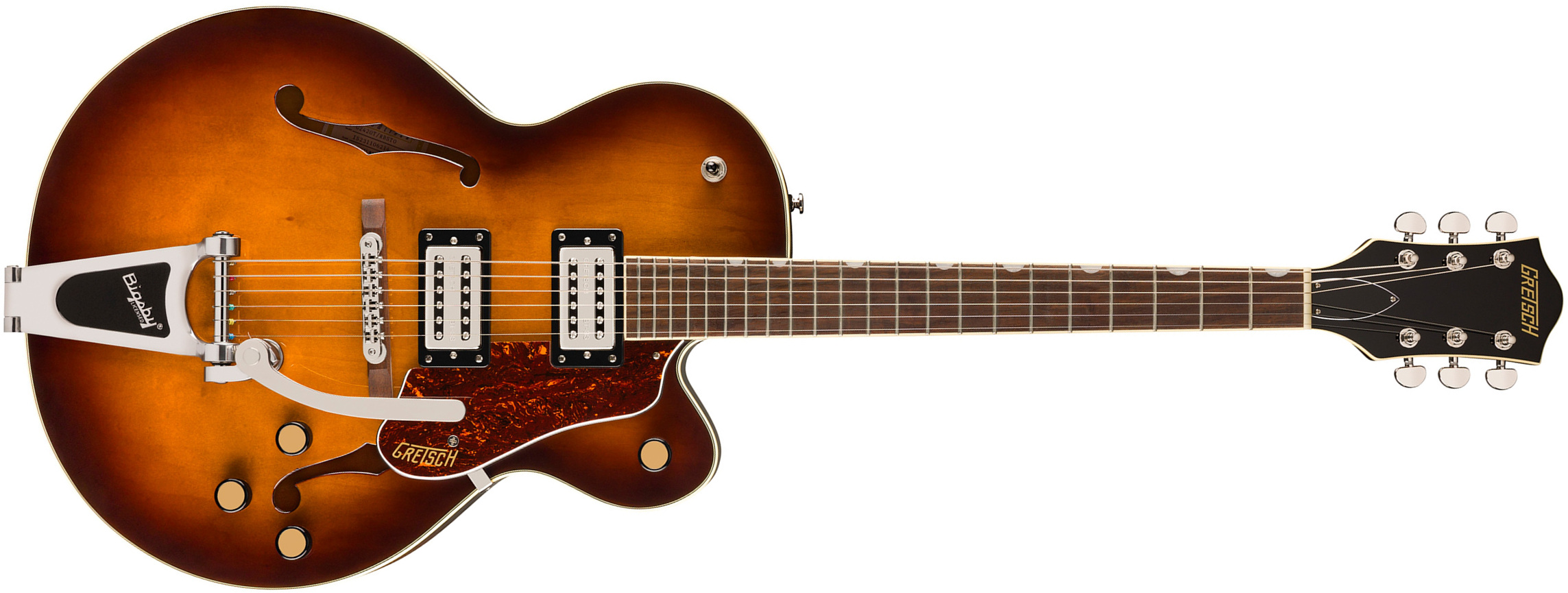 Gretsch G2420t Streamliner Hollow Body Bigsby 2h Trem Lau - Robusto Burst - Hollow-body electric guitar - Main picture