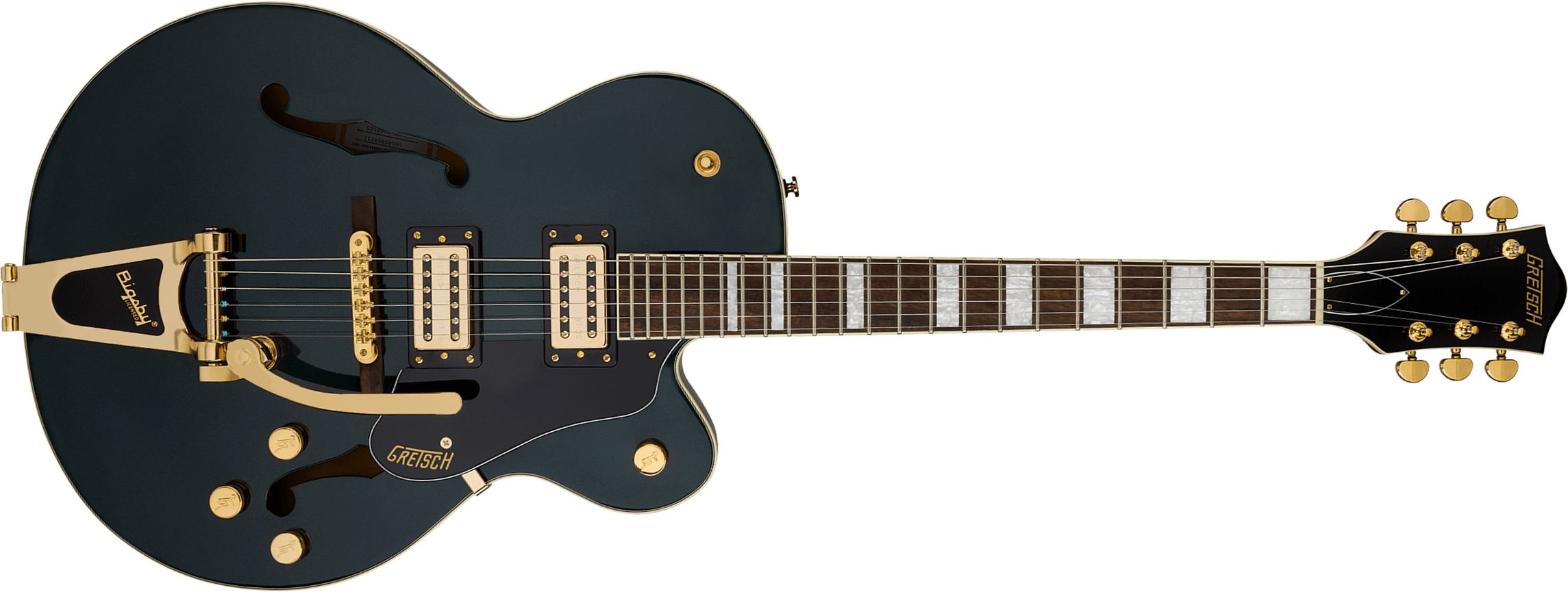 Gretsch G2420tg Streamliner Hollow Body Bigsby Ltd 2h Trem Lau - Cadillac Green - Semi-hollow electric guitar - Main picture