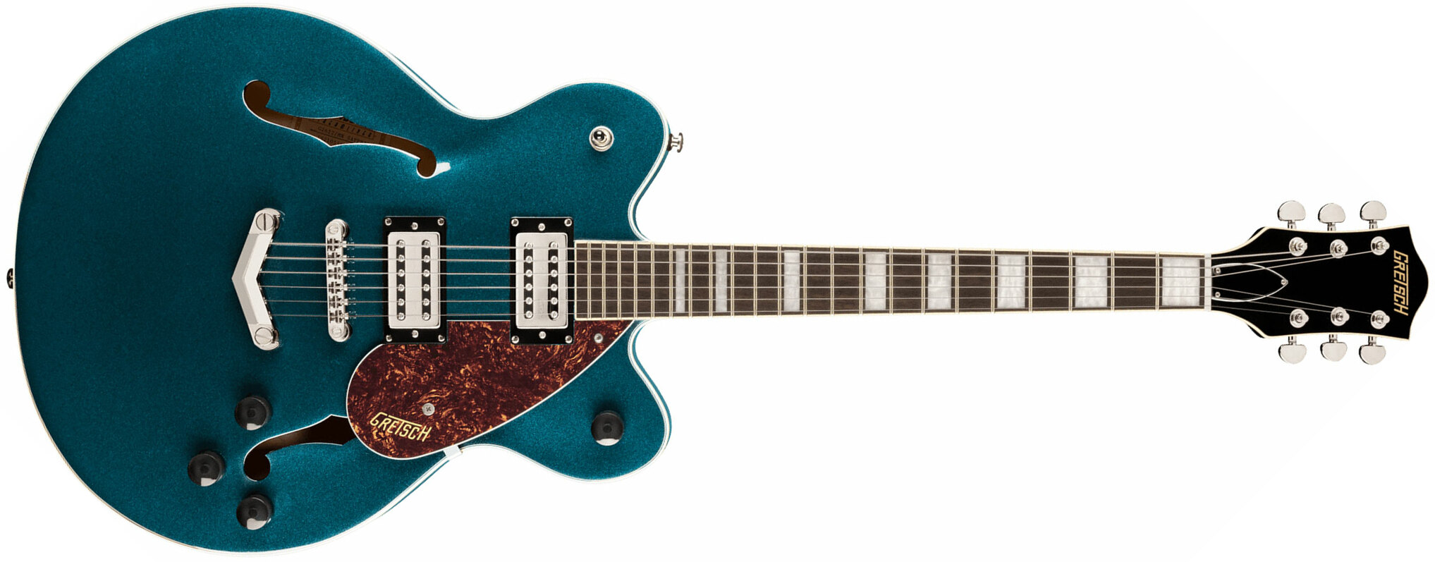 Gretsch G2622 Streamliner Center Block Dc V-stoptail Hh Ht Lau - Midnight Sapphire - Double cut electric guitar - Main picture