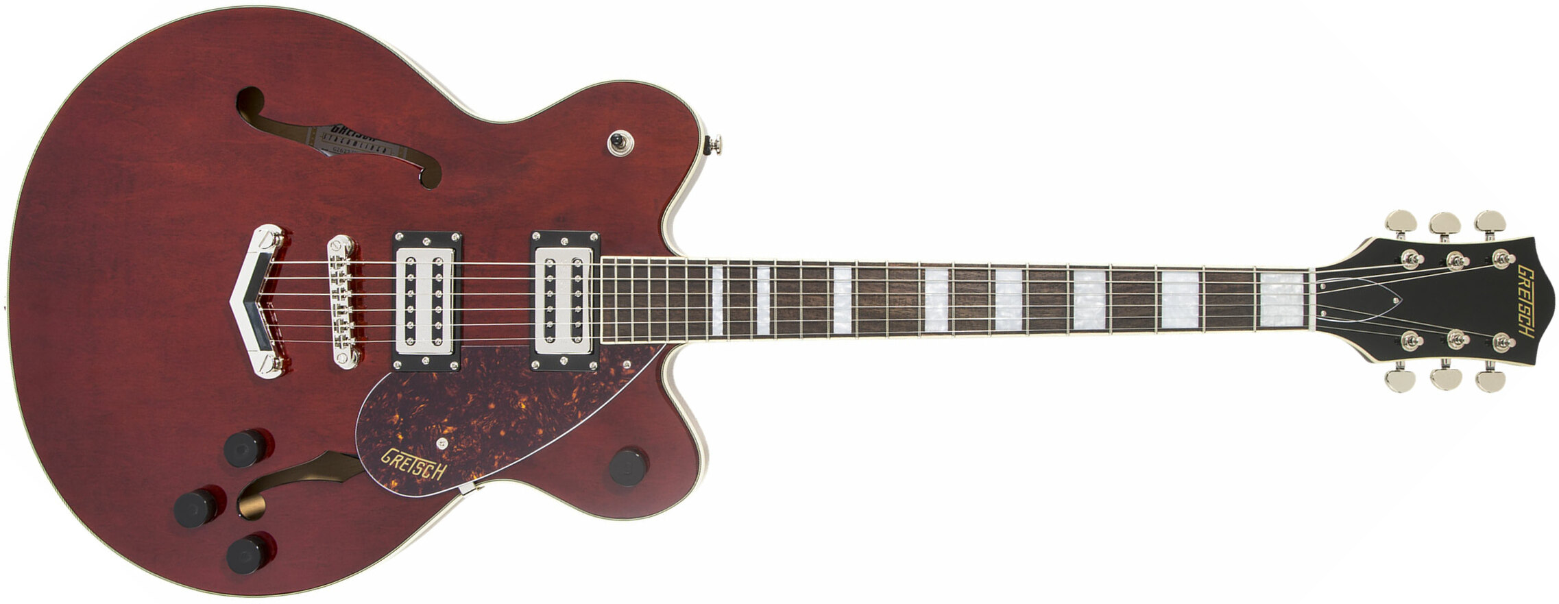 Gretsch G2622 Streamliner Center Block V-stoptail Hh Ht Lau - Walnut Stain - Semi-hollow electric guitar - Main picture