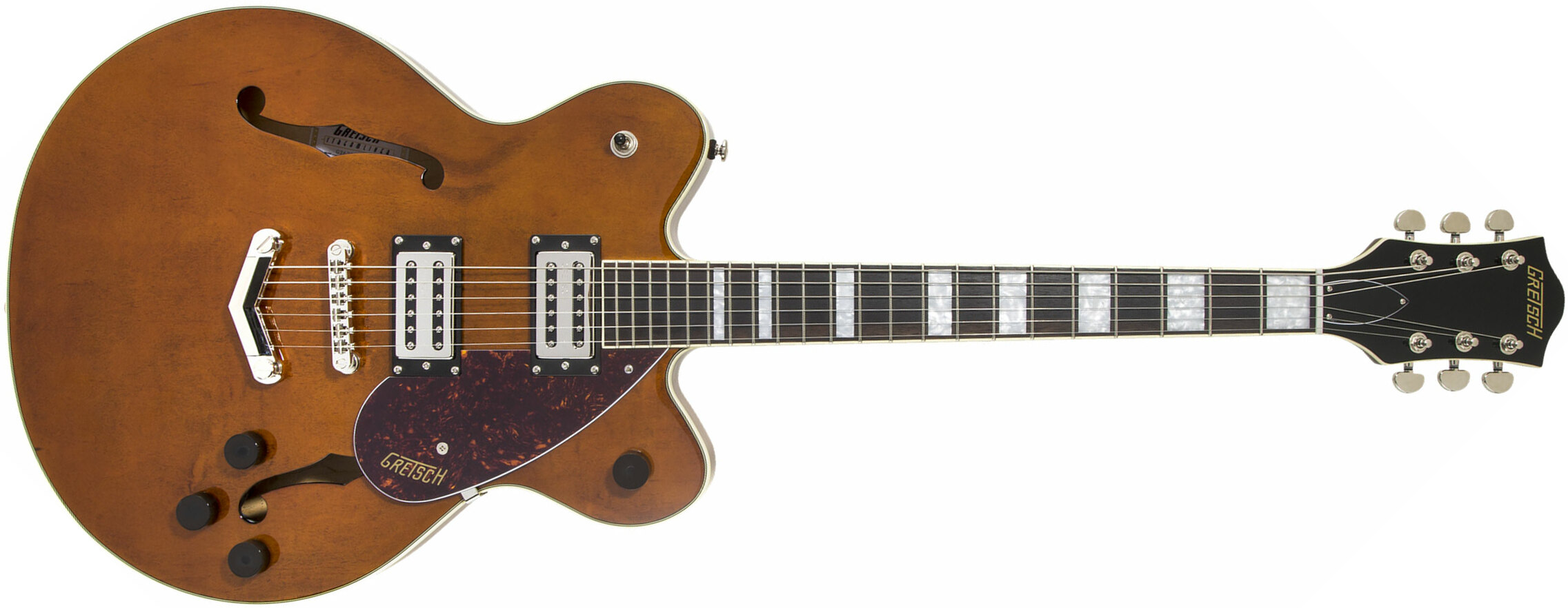 Gretsch G2622 Streamliner Center Block V-stoptail Hh Ht Lau - Single Barrel Stain - Semi-hollow electric guitar - Main picture