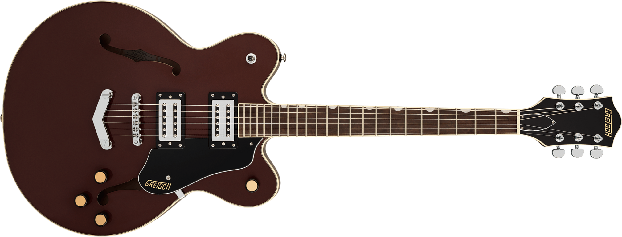Gretsch G2622 V-stoptail Streamliner Center Block Dc 2h Ht Lau - Copper Metallic - Semi-hollow electric guitar - Main picture