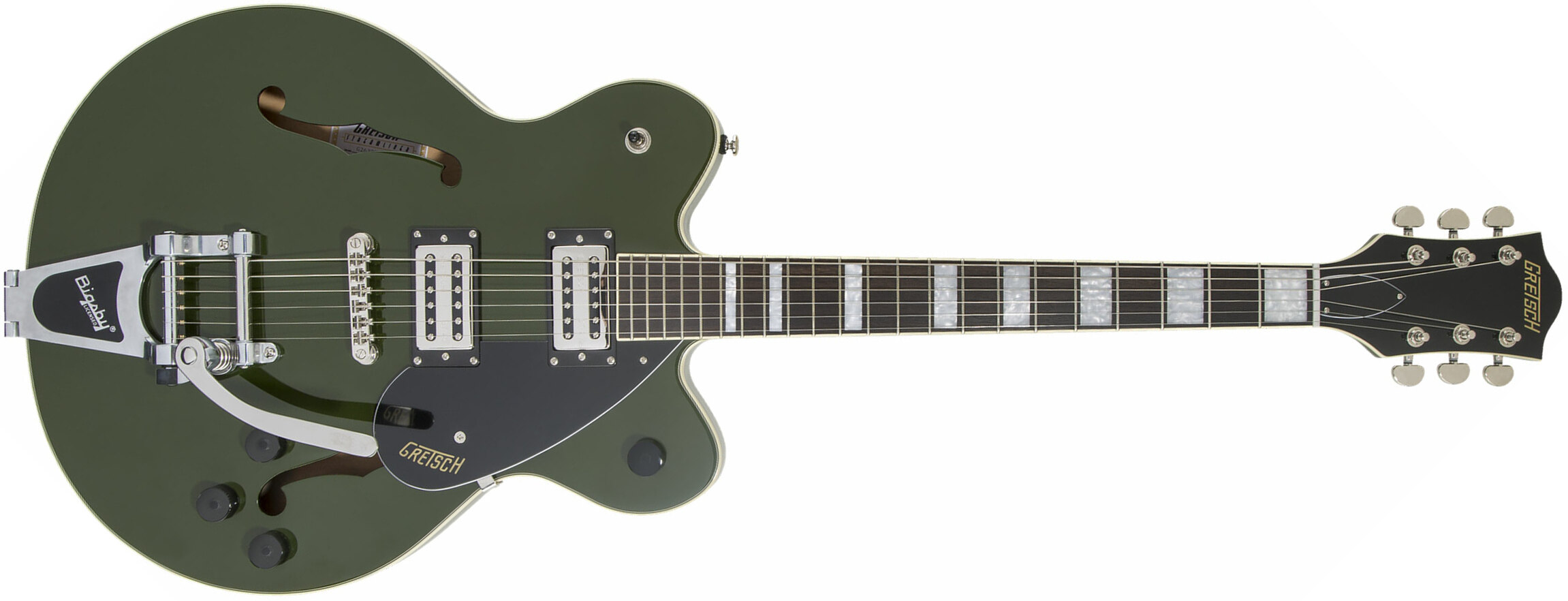 Gretsch G2622t Streamliner Center Block Dc Bigsby Hh Trem Lau - Torino Green - Semi-hollow electric guitar - Main picture