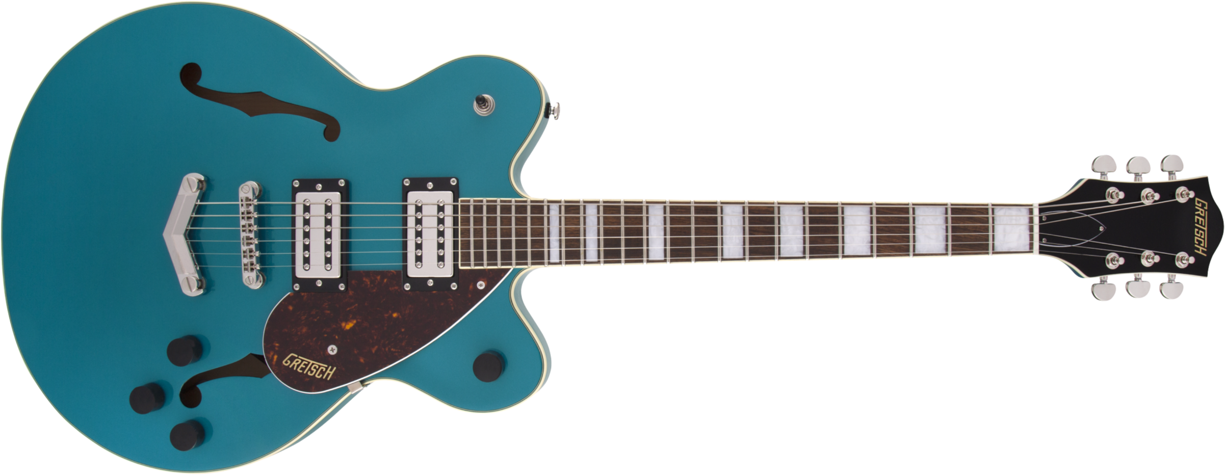 Gretsch G2622t Streamliner Center Block Jr Bigsby Hh Trem Lau - Ocean Turquoise - Semi-hollow electric guitar - Main picture