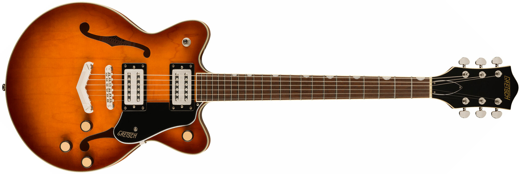 Gretsch G2655 Streamliner Center Block Jr Dc V-stoptail 2h Ht Lau - Abbey Ale - Semi-hollow electric guitar - Main picture