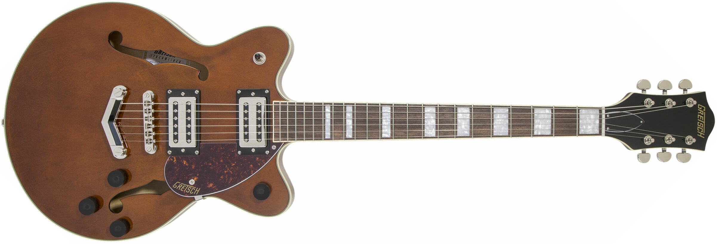 Gretsch G2655 Streamliner Center Block Jr Stoptail Hh Ht Lau - Single Barrel Stain - Semi-hollow electric guitar - Main picture