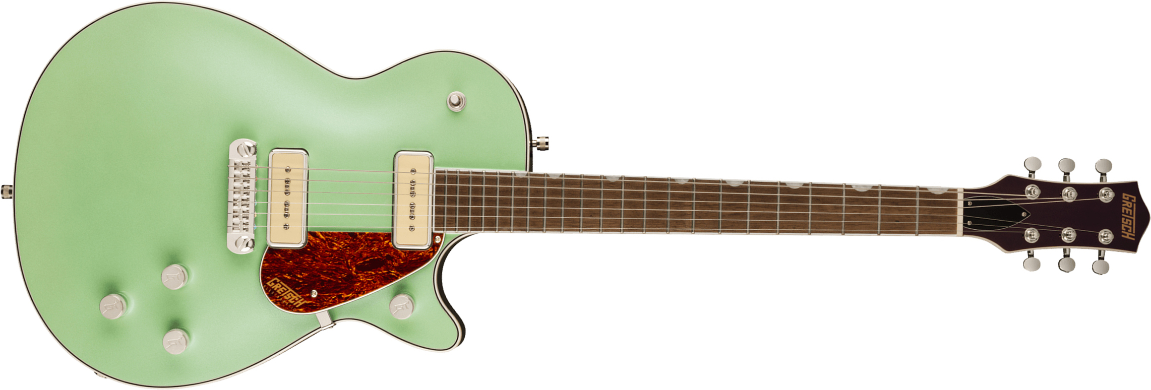 Gretsch G5210-p90 Jet Two 90 Singlecut Wraparound Electromatic 2s Ht  Lau - Broadway Jade - Single cut electric guitar - Main picture