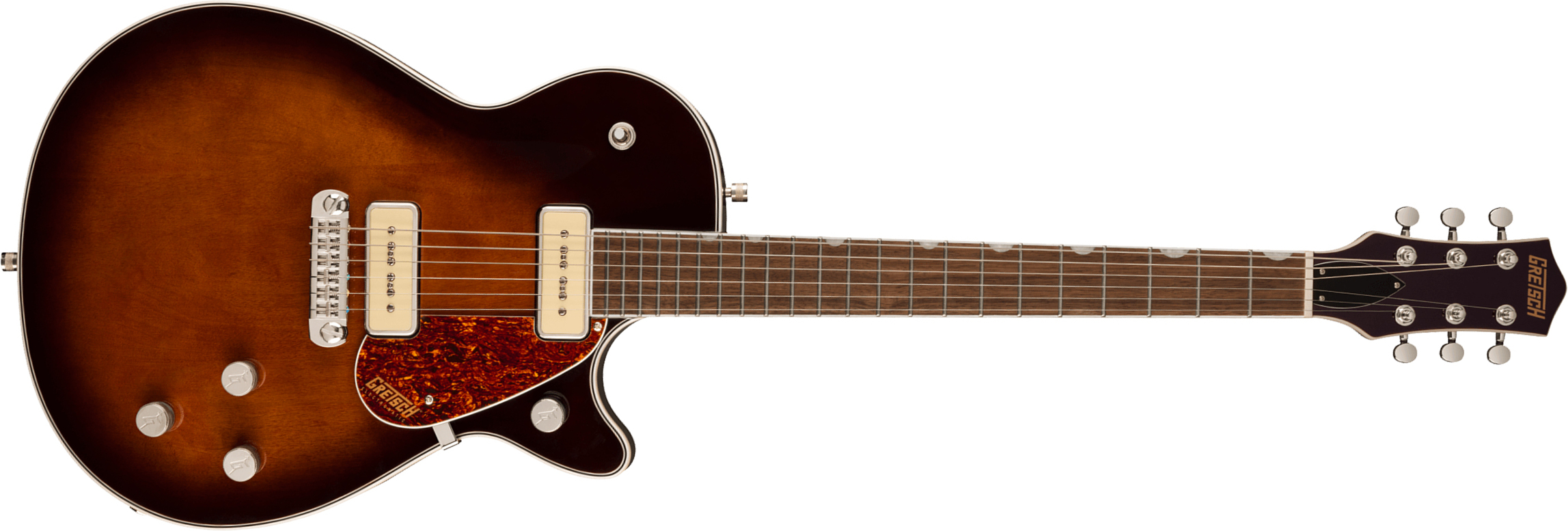 Gretsch G5210-p90 Jet Two 90 Singlecut Wraparound Electromatic 2s Ht  Lau - Single Barrel Burst - Single cut electric guitar - Main picture