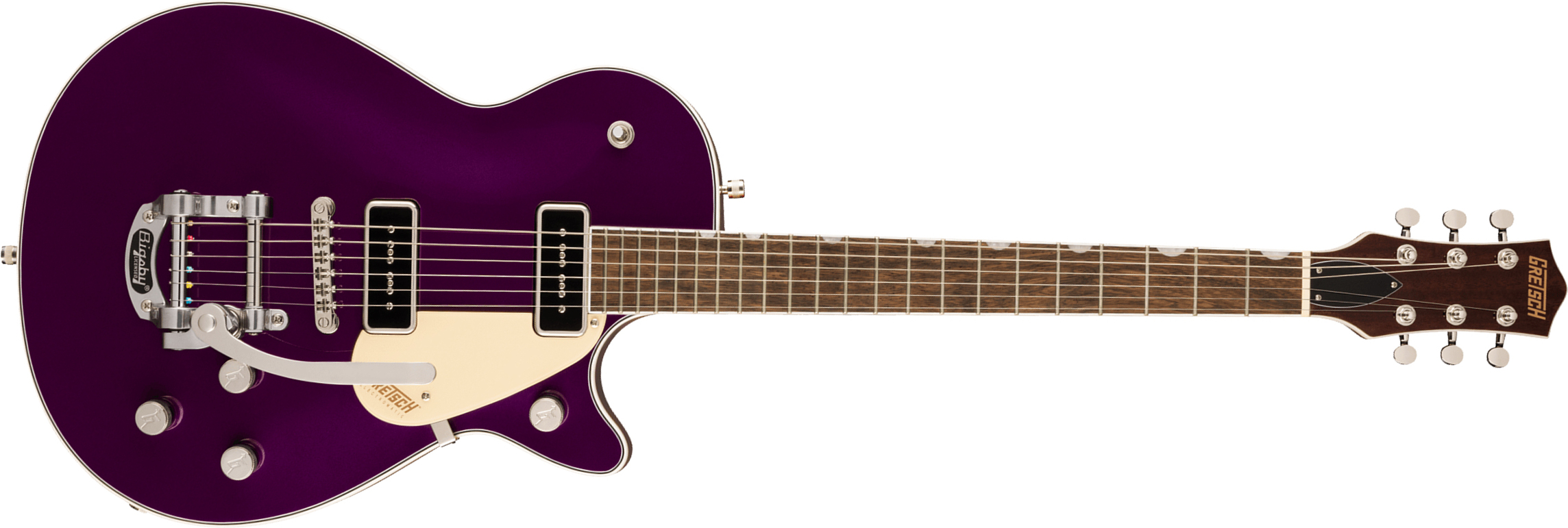 Gretsch G5210t-p90 Jet Two 90 Singlecut Bigsby Electromatic 2p90 Trem Lau - Amethyst - Single cut electric guitar - Main picture