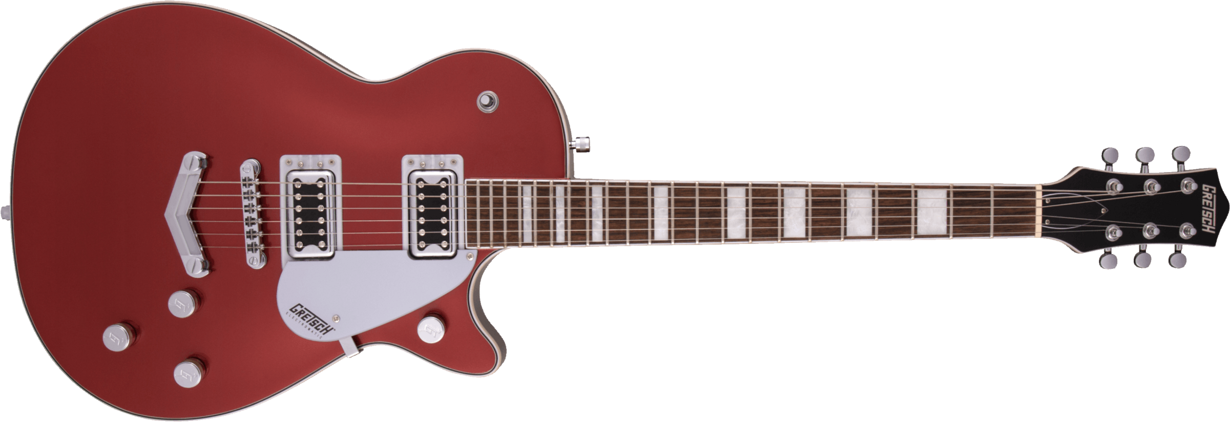 Gretsch G5220 Electromatic Jet Bt V-stoptail Hh Ht Lau - Firestick Red - Single cut electric guitar - Main picture