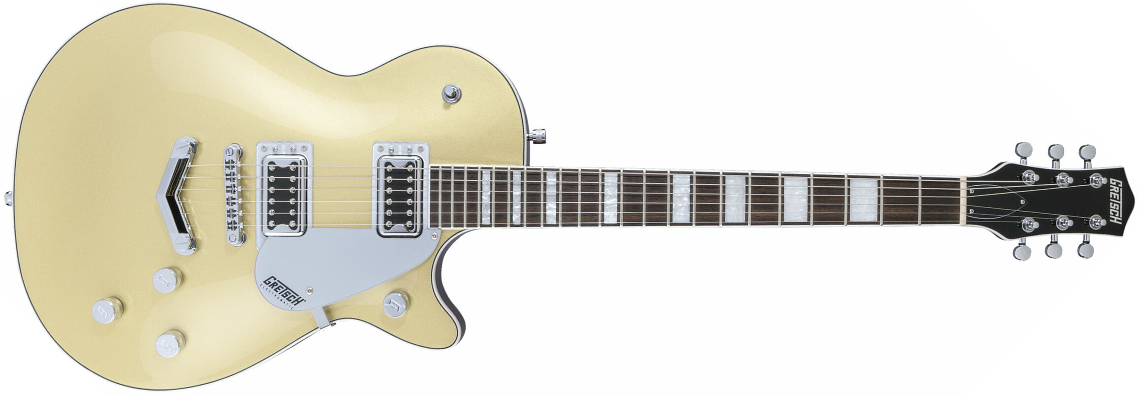 Gretsch G5220 Electromatic Jet Bt V-stoptail Hh Ht Wal - Casino Gold - Single cut electric guitar - Main picture