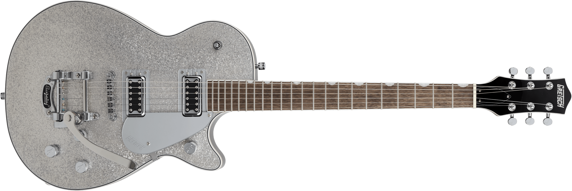 Gretsch G5230t Electromatic Jet Ft Sc Bigsby 2h Trem Lau - Silver Sparkle - Single cut electric guitar - Main picture