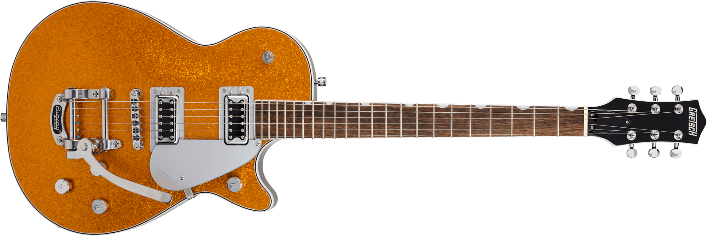 Gretsch G5230t Electromatic Jet Ft Sc Bigsby 2h Trem Lau - Gold Sparkle - Single cut electric guitar - Main picture