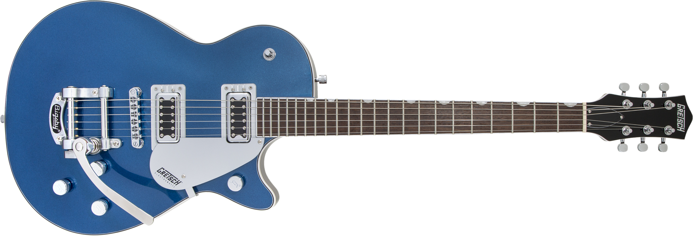 Gretsch G5230t Electromatic Jet Ft Single-cut Bigsby Hh Trem Wal - Aleutian Blue - Single cut electric guitar - Main picture