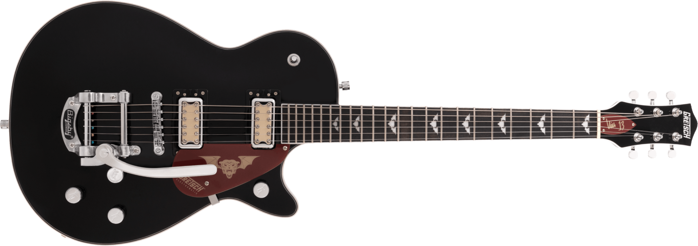 Gretsch G5230t Electromatic Jet Nick 13 Signature Bigsby Hh Trem Lau - Black - Single cut electric guitar - Main picture