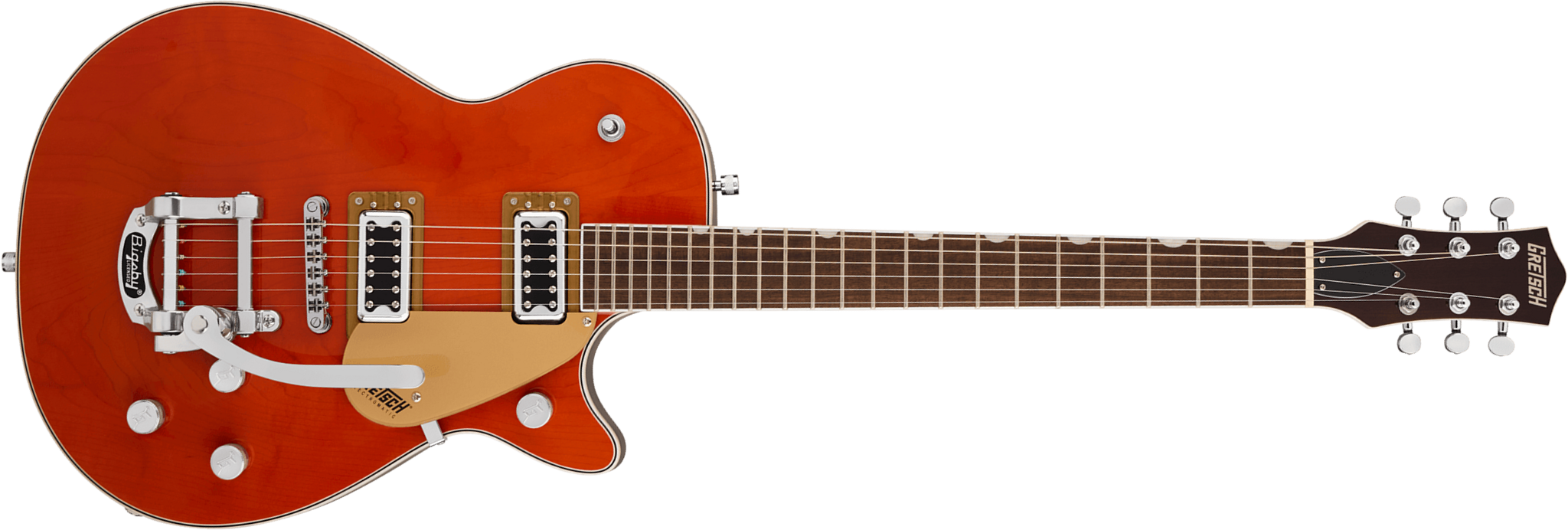 Gretsch G5230t Jet Ft Bigsby Electromatic 2h Trem Lau - Orange Stain - Single cut electric guitar - Main picture