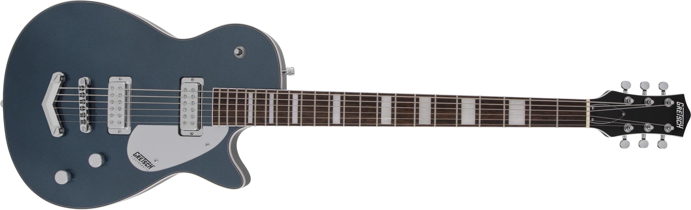 Gretsch G5260 Electromatic Jet V-stoptail Hh Ht Lau - Jade Grey Metallic - Baritone guitar - Main picture