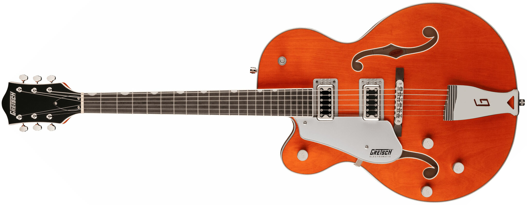 Gretsch G5420lh Classic Electromatic Hollow Body Gaucher Hh Ht Lau - Orange Stain - Left-handed electric guitar - Main picture