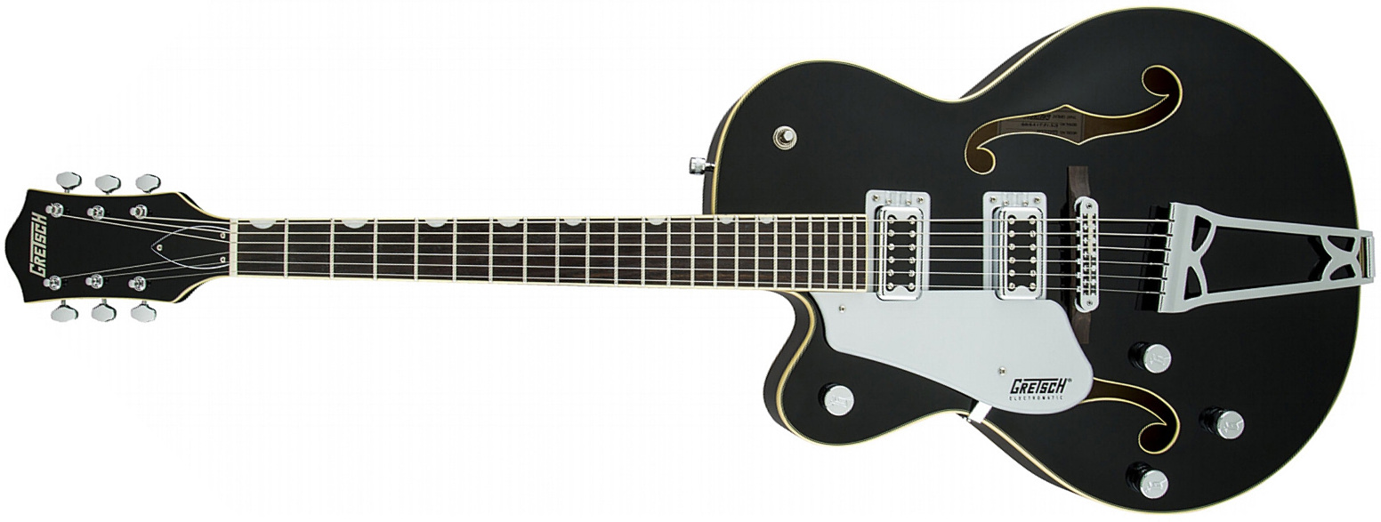 Gretsch G5420lh Electromatic Hollow Body Gaucher 2016 - Black - Left-handed electric guitar - Main picture