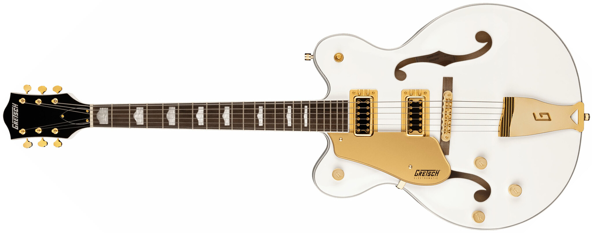 Gretsch G5422GLH Electromatic Classic Hollow Body Double Cut With Gold Hardware snowcrest white Left handed electric guitar