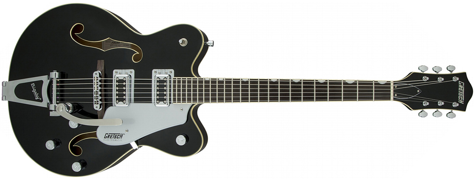 Gretsch G5422t Electromatic Hollow Body 2016 Bigsby - Black - Hollow-body electric guitar - Main picture